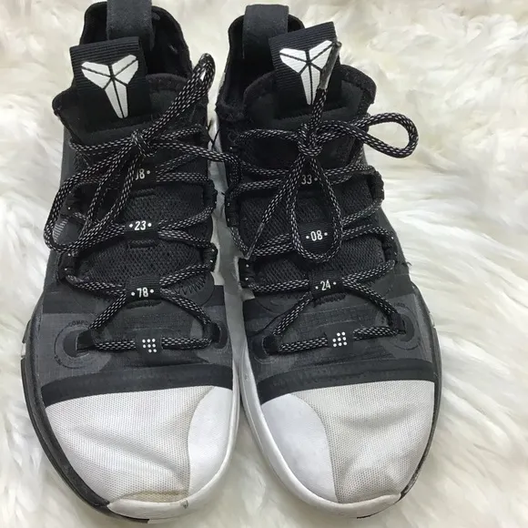 Nike Kobe AD Exodus White Toe Black White AR5515-002 Men's 5.5
