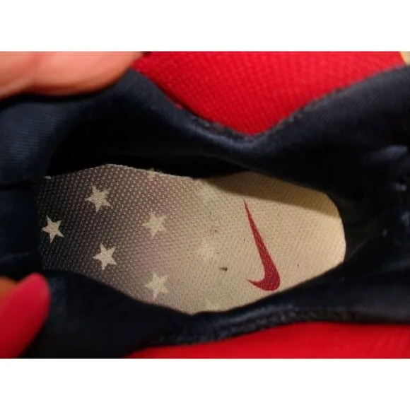 Nike Little Posite One GS Obsidian/Red/Gold Size 4Y Great Condition