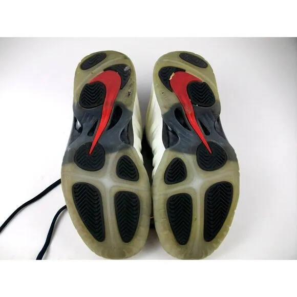 Nike Little Posite One GS Obsidian/Red/Gold Size 4Y Great Condition