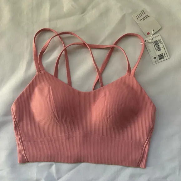 NWT Lululemon Like a Cloud Ribbed Longline Bra *Light Support, B/C Cup SZ 6
