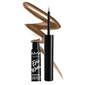 Nyx Epic Wear Metallic Long-Lasting Liquid Eyeliner, Brown Metal