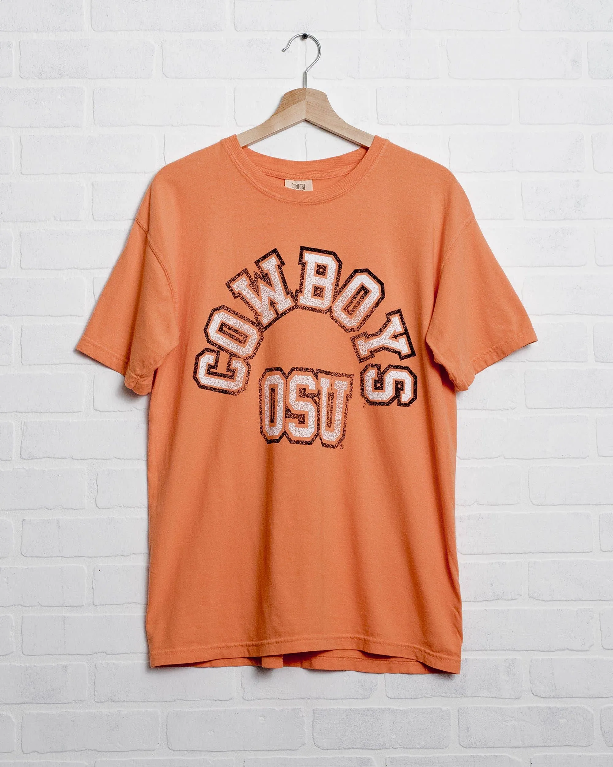 OSU Cowboys Mega Arch Orange Comfort Colors Tee