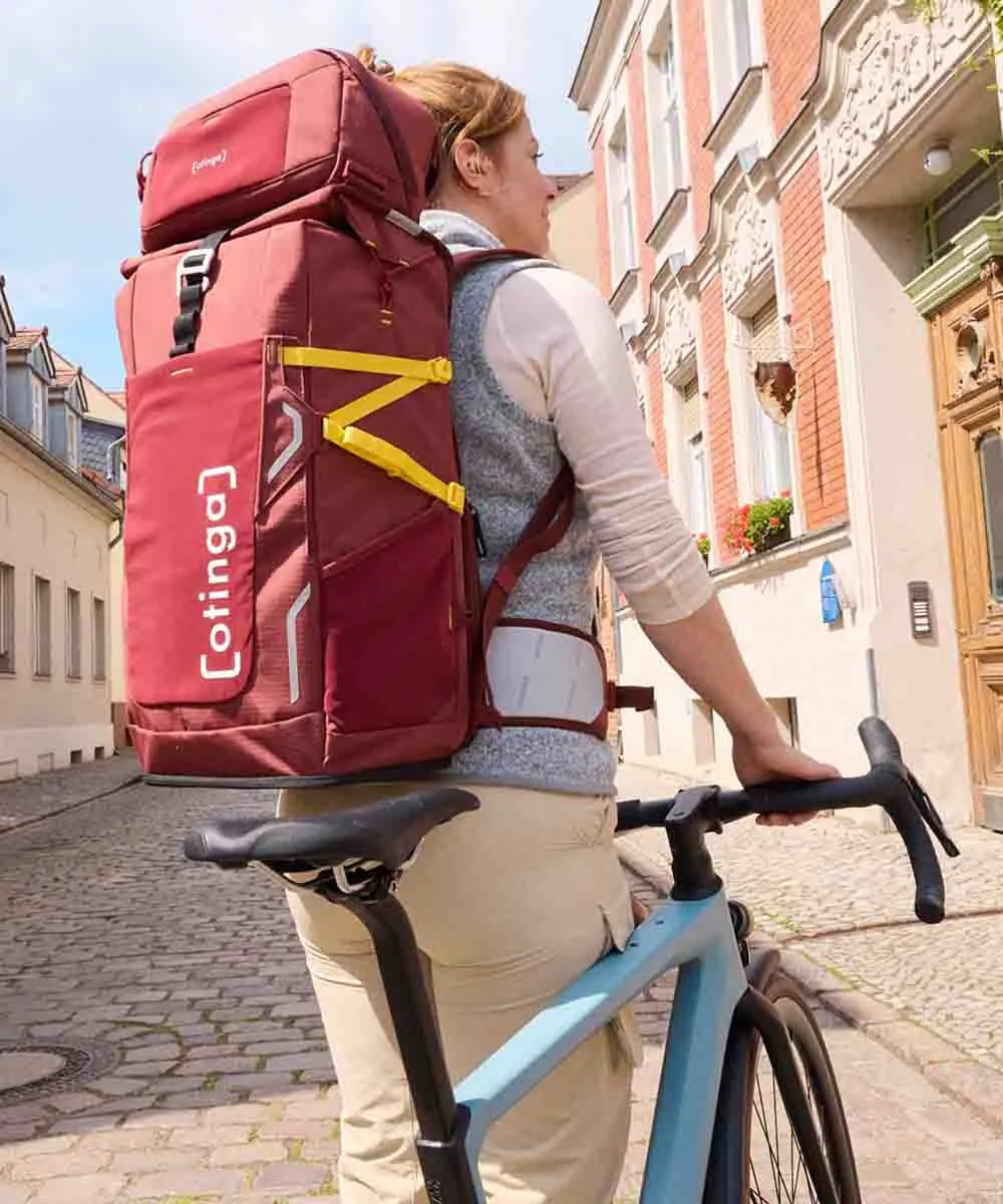 OTINGA Bundle: Bike and Hike Fahrrad-Rucksack   Lenkertasche