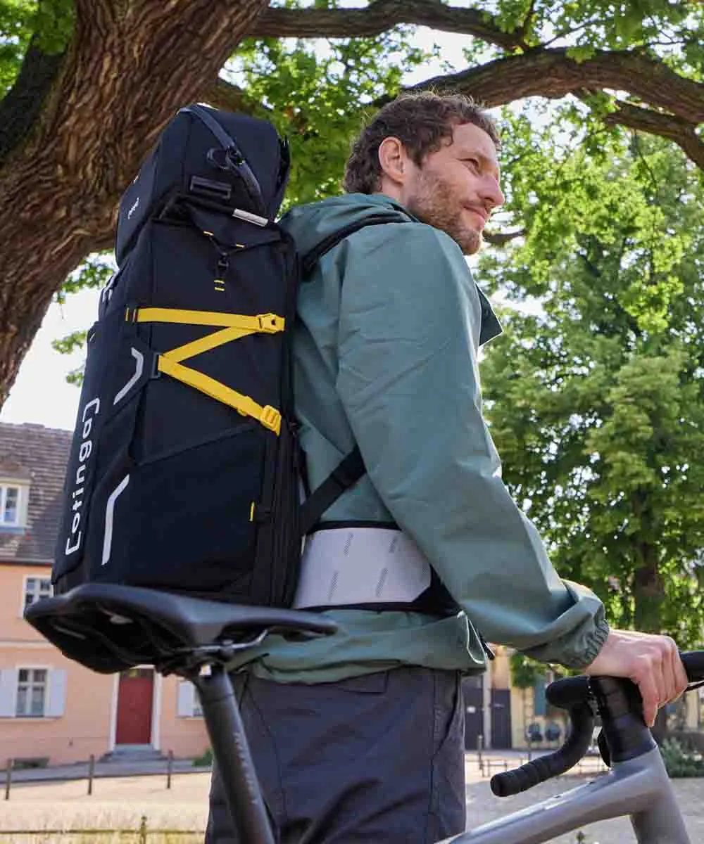 OTINGA Bundle: Bike and Hike Fahrrad-Rucksack   Lenkertasche