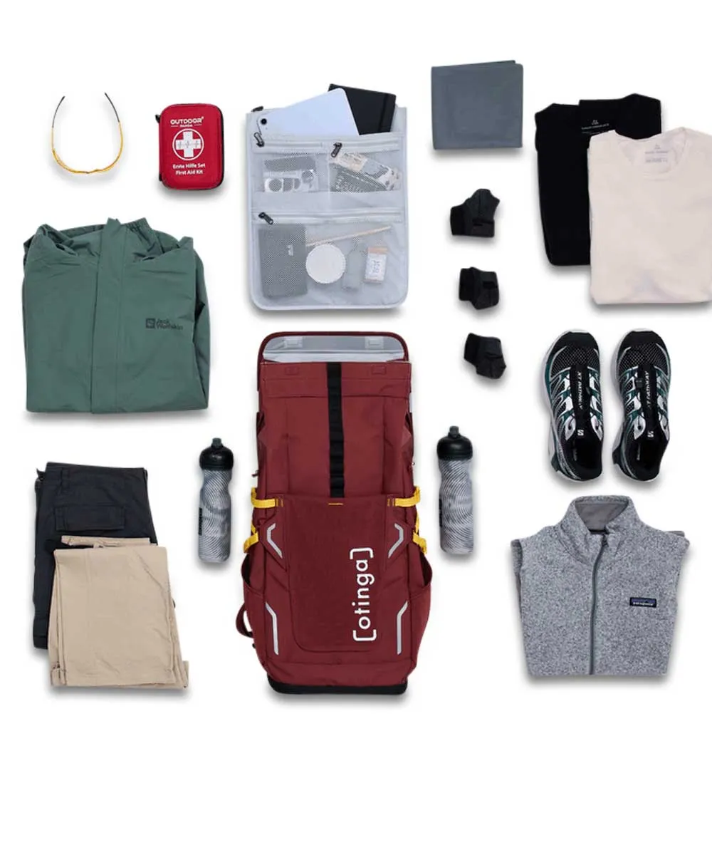 OTINGA Bundle: Bike and Hike Fahrrad-Rucksack   Lenkertasche