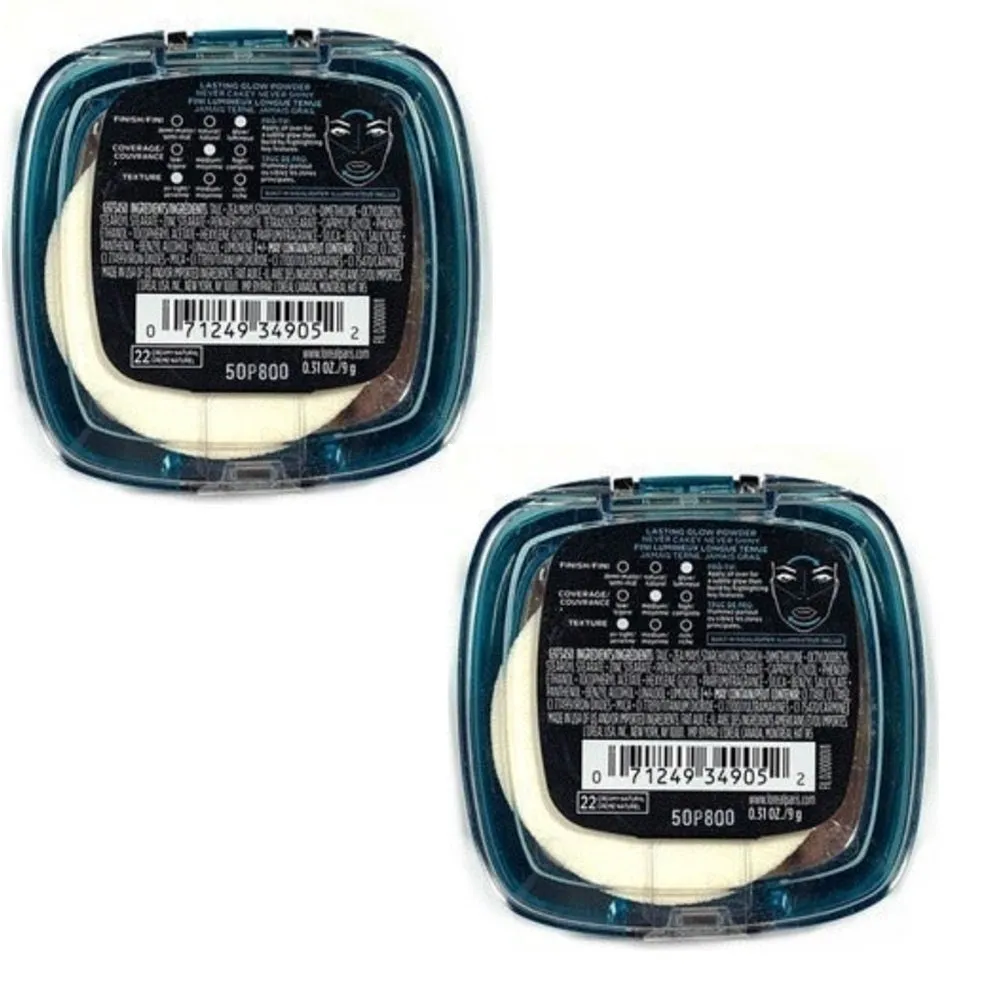 Pack of 2 L'Oreal Paris Infallible Pro Glow Lasting Glow Powder, Creamy Natural (22)