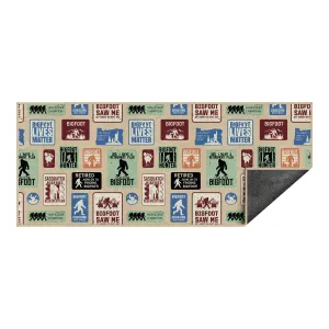 Personalized Bigfoot Charcoal Large Travel Towels Travel Towel