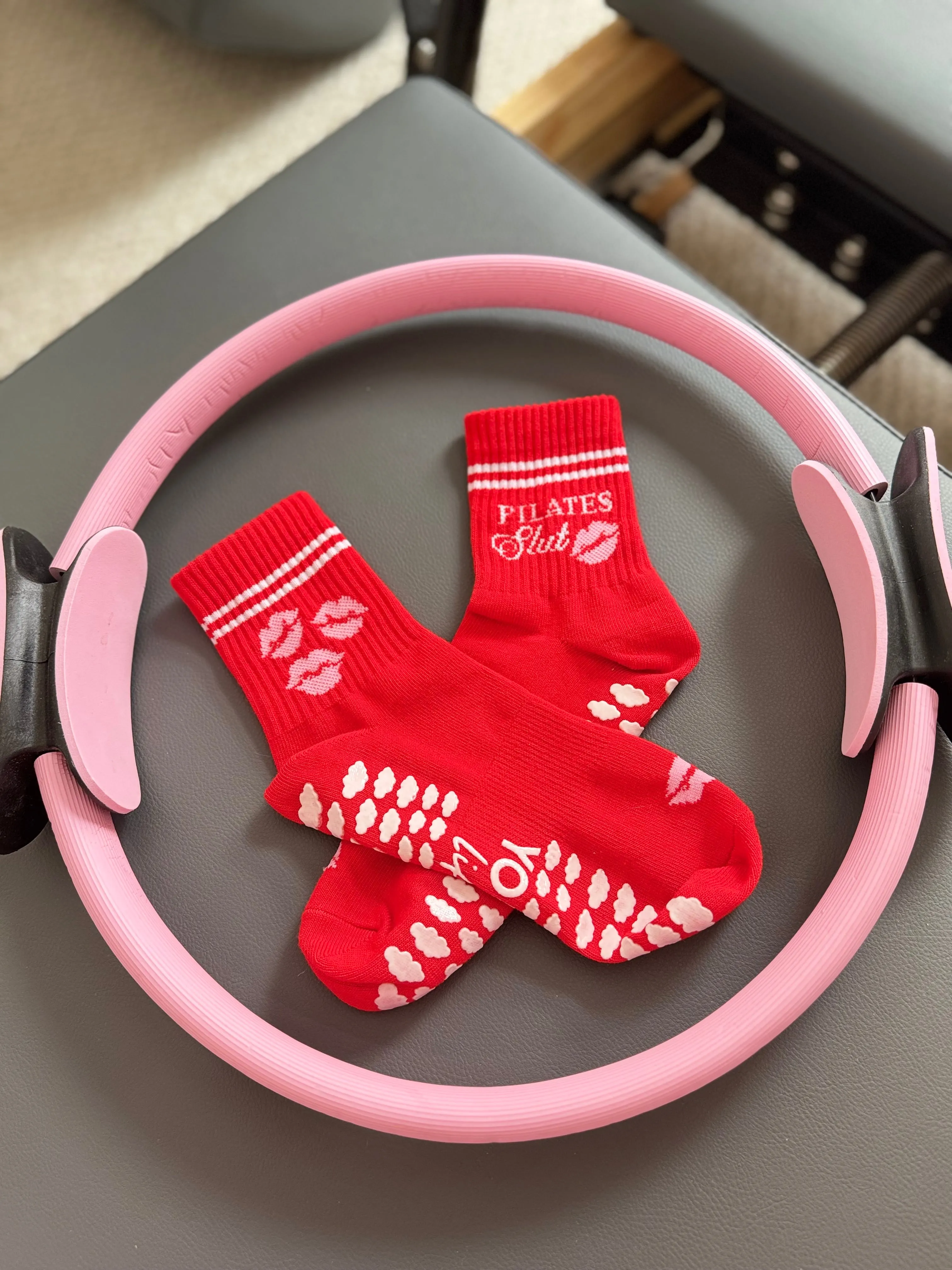 “Pilates Slut” Grip Socks
