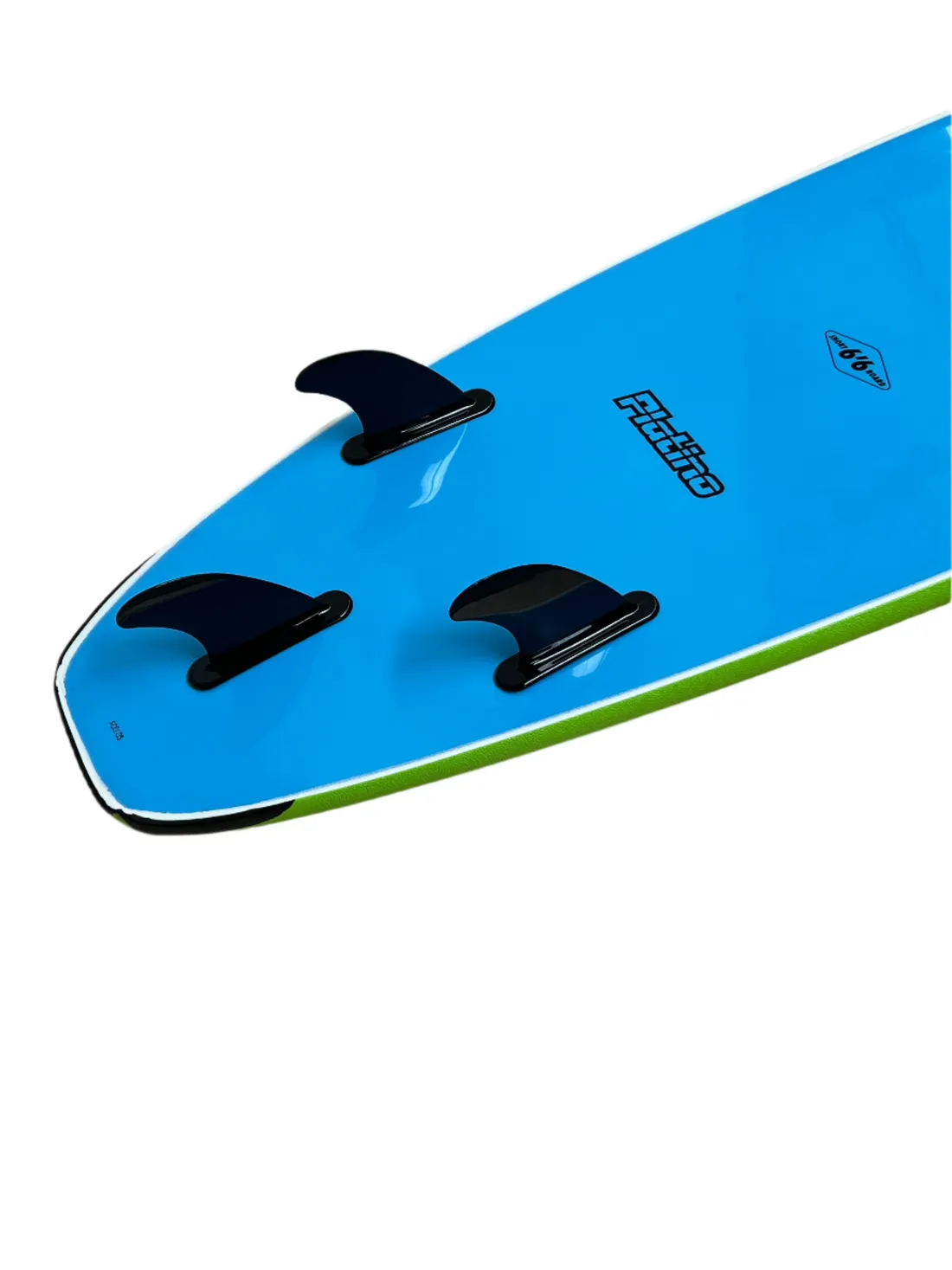 PLATINO 6'6 SOFTBOARD LIME AZURE BLUE