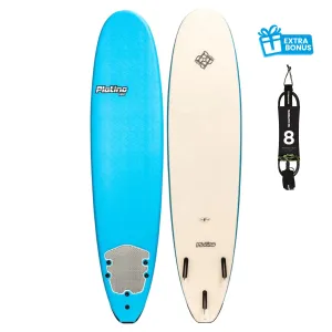 PLATINO 8'0 SOFTBOARD AZURE BLUE WHITE