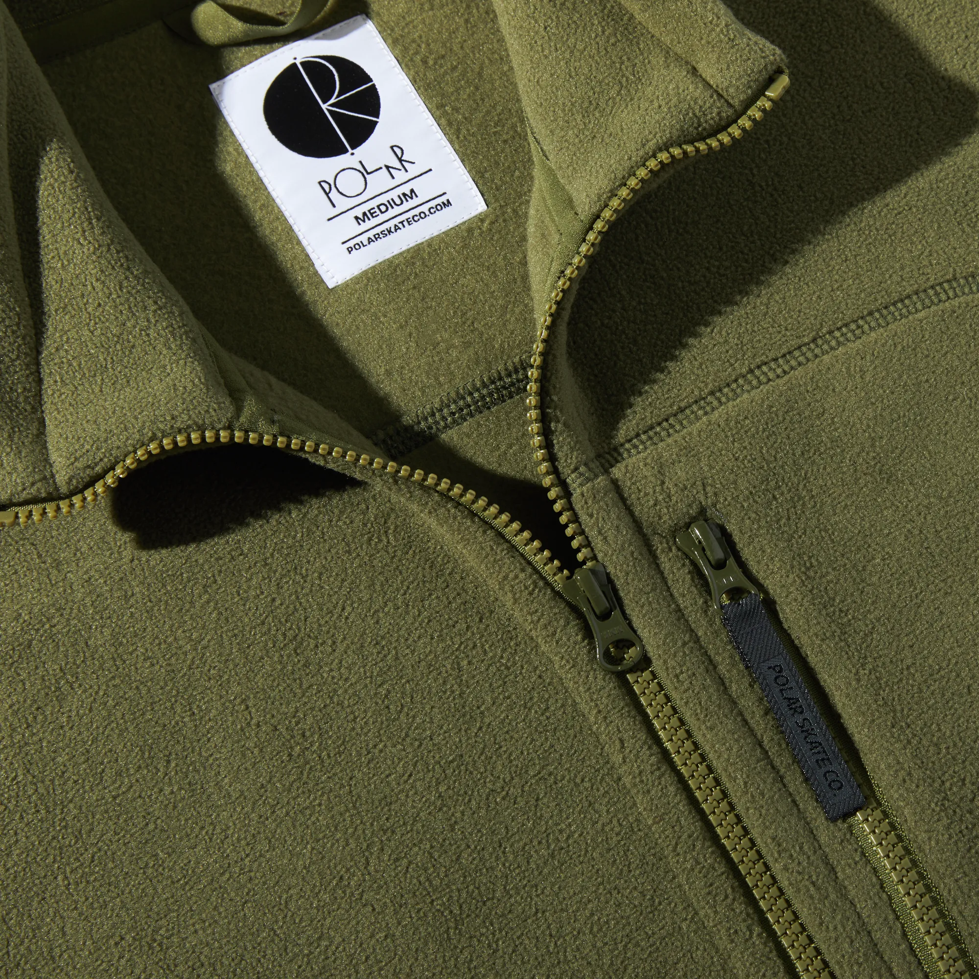 Polar Skate Co Basic Fleece Vest - Army Green