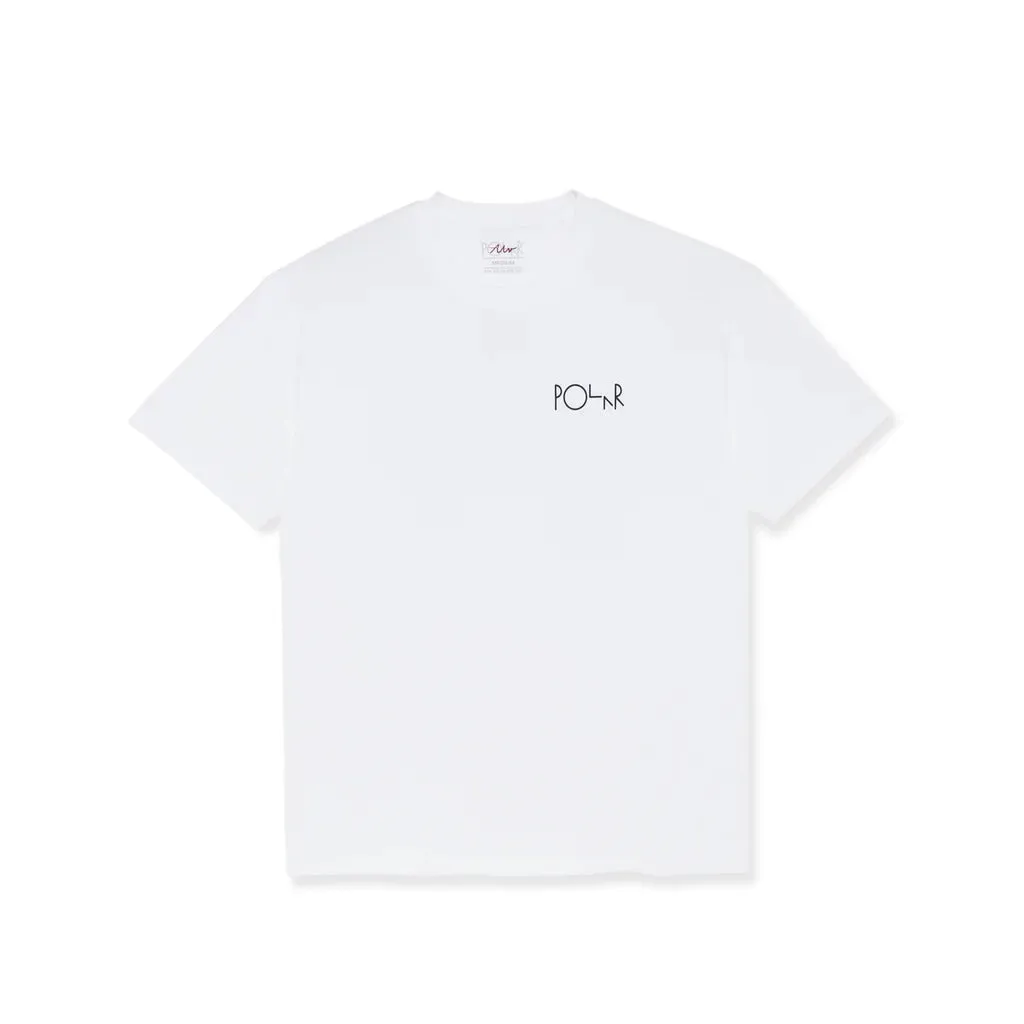 Polar Skate Co Skorsten Fill Logo Tee - White