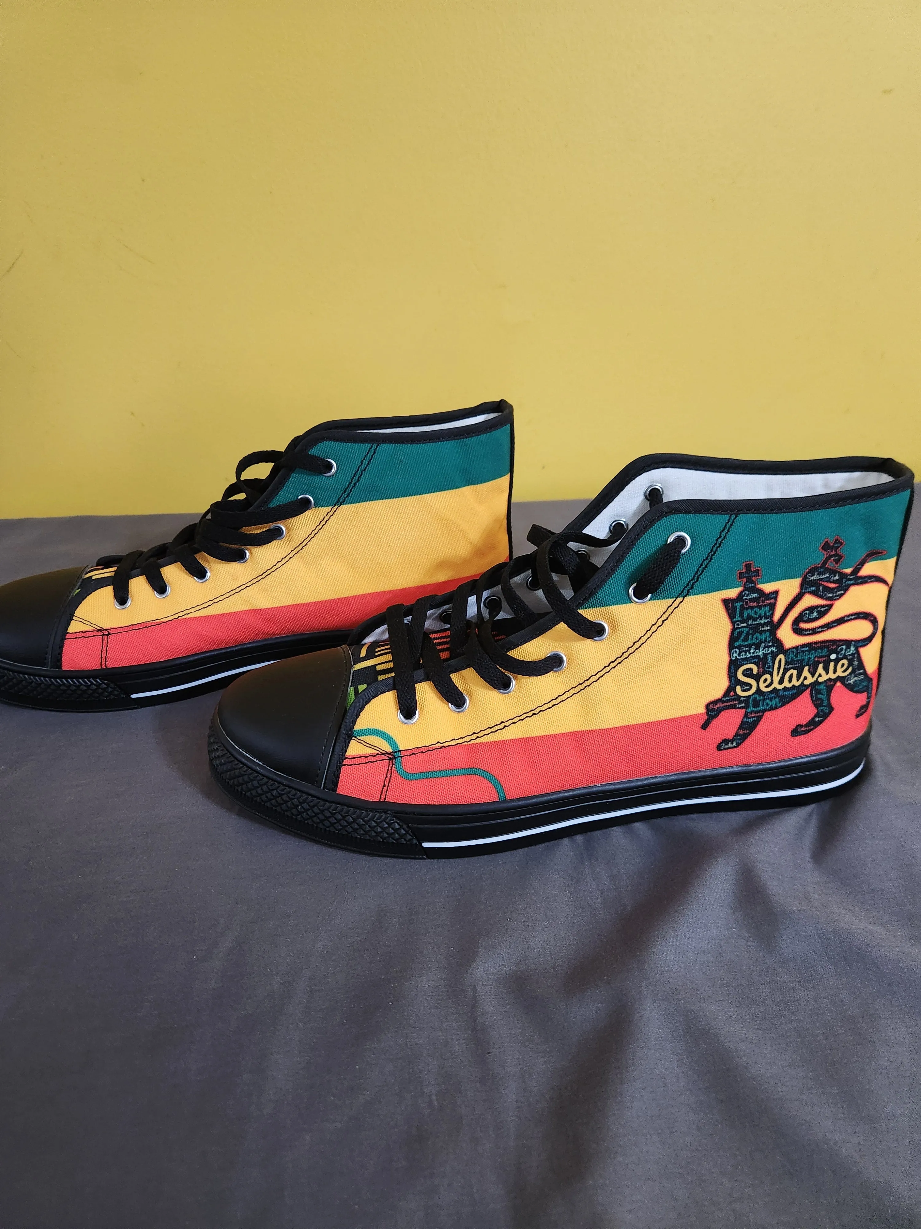 Rasta Shoes - Size 11 Lion of Judah Sneakers