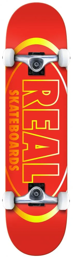 Real Gleams Team Oval Complete Skateboard - 8"