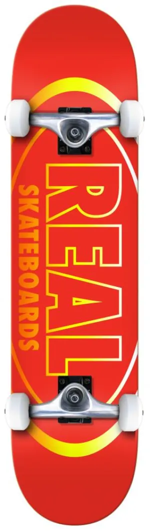 Real Gleams Team Oval Complete Skateboard - 8"