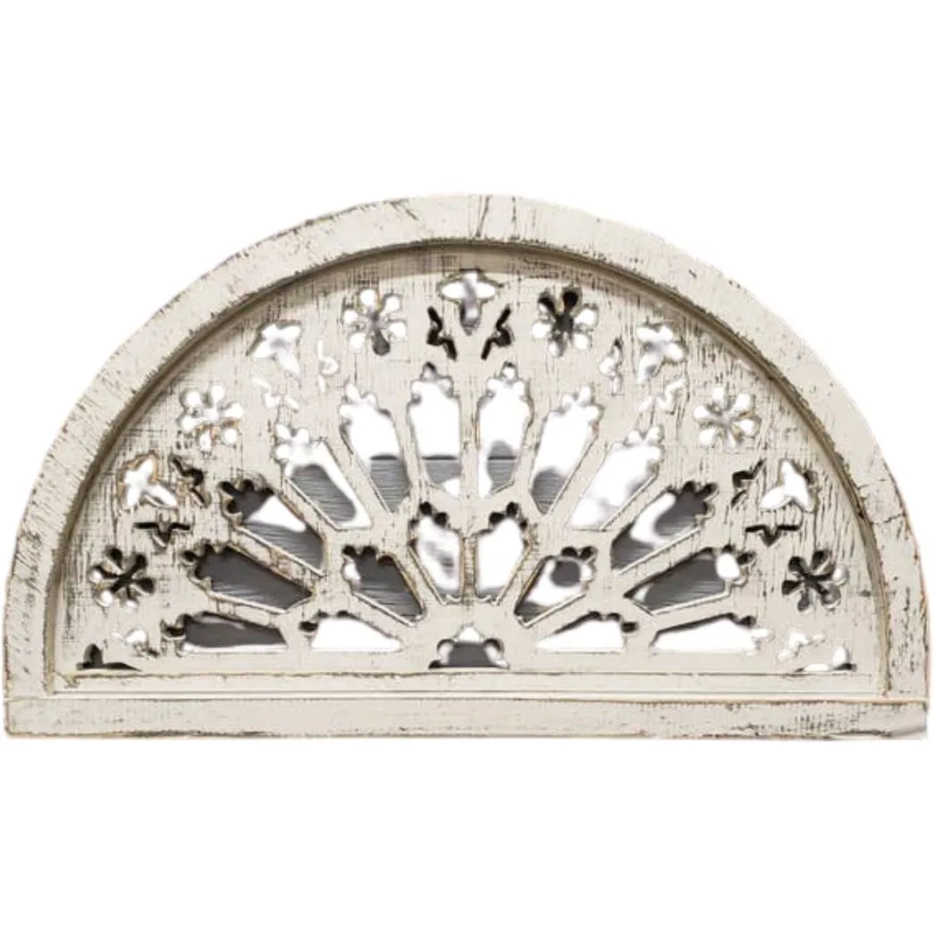 Rose Wood Arch in White-Wash