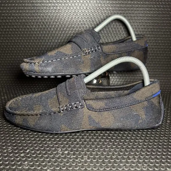 Rothy's The Driving Loafer Woodland Camo Casual Comfort Shoes Mens Size 8