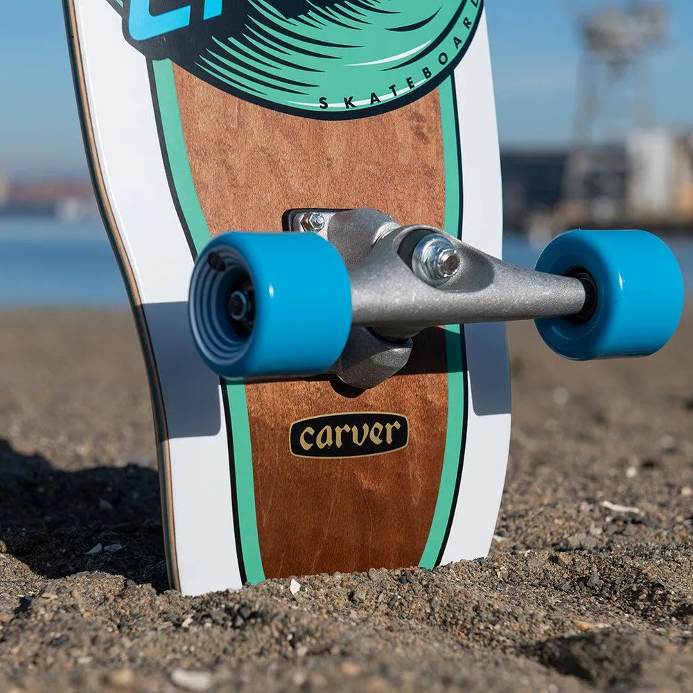 Santa Cruz x Carver Cruzer Wave Dot Cut Back CX Complete Surf Skate Board - 9.75"