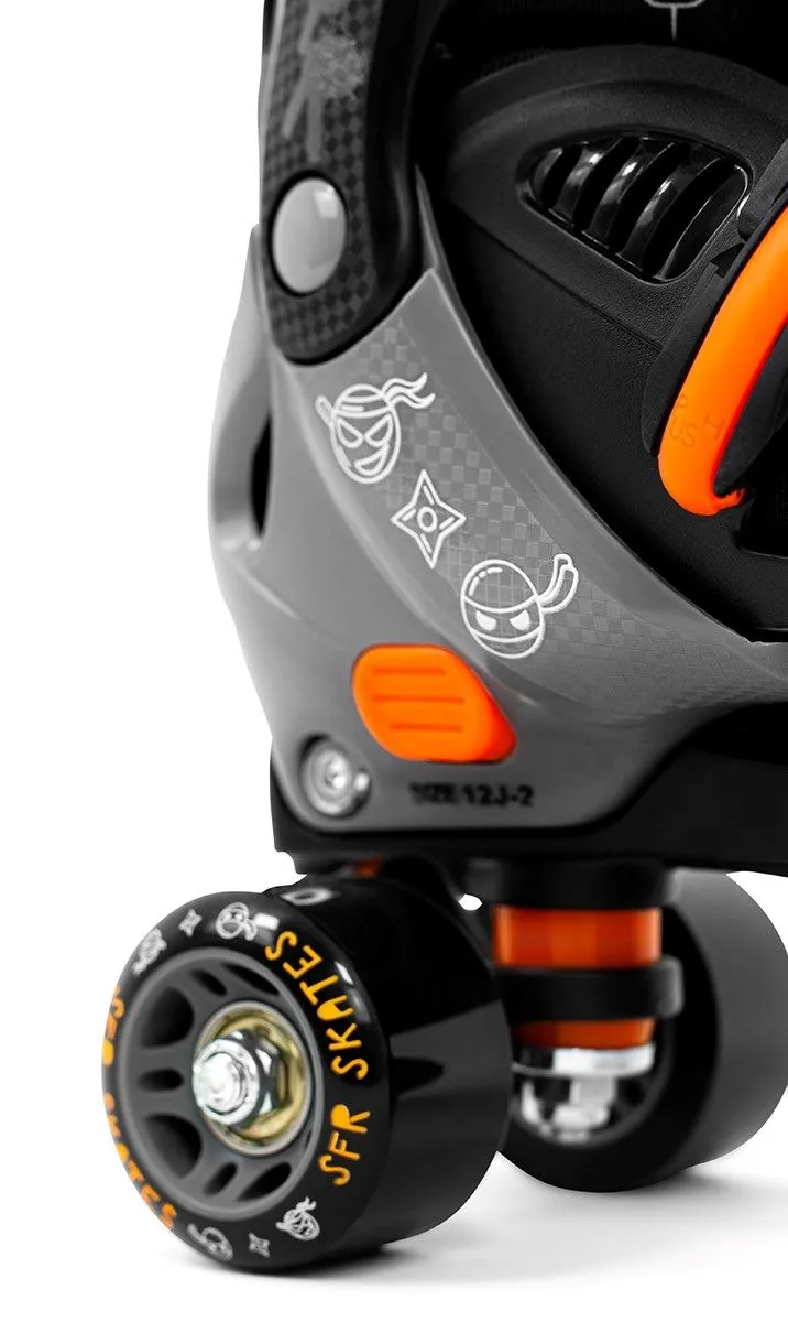 SFR Storm V Adjustable Children's Quad Roller Skates - Ninja