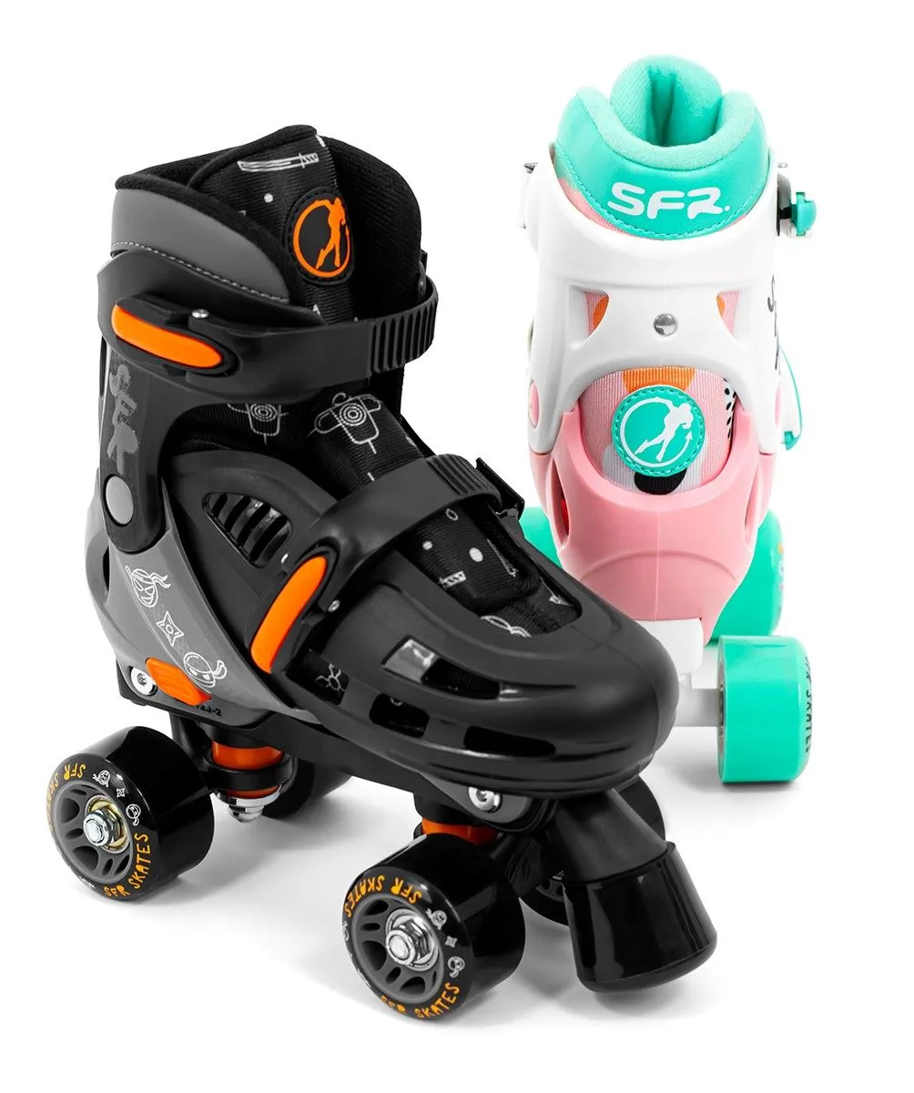 SFR Storm V Adjustable Children's Quad Roller Skates - Ninja