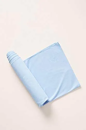 Shandali Hot Yoga Towel - Suede, 100% Microfiber, Super Absorbent, Bikram Yoga Towel, Placid Blue - 26.5 x 72
