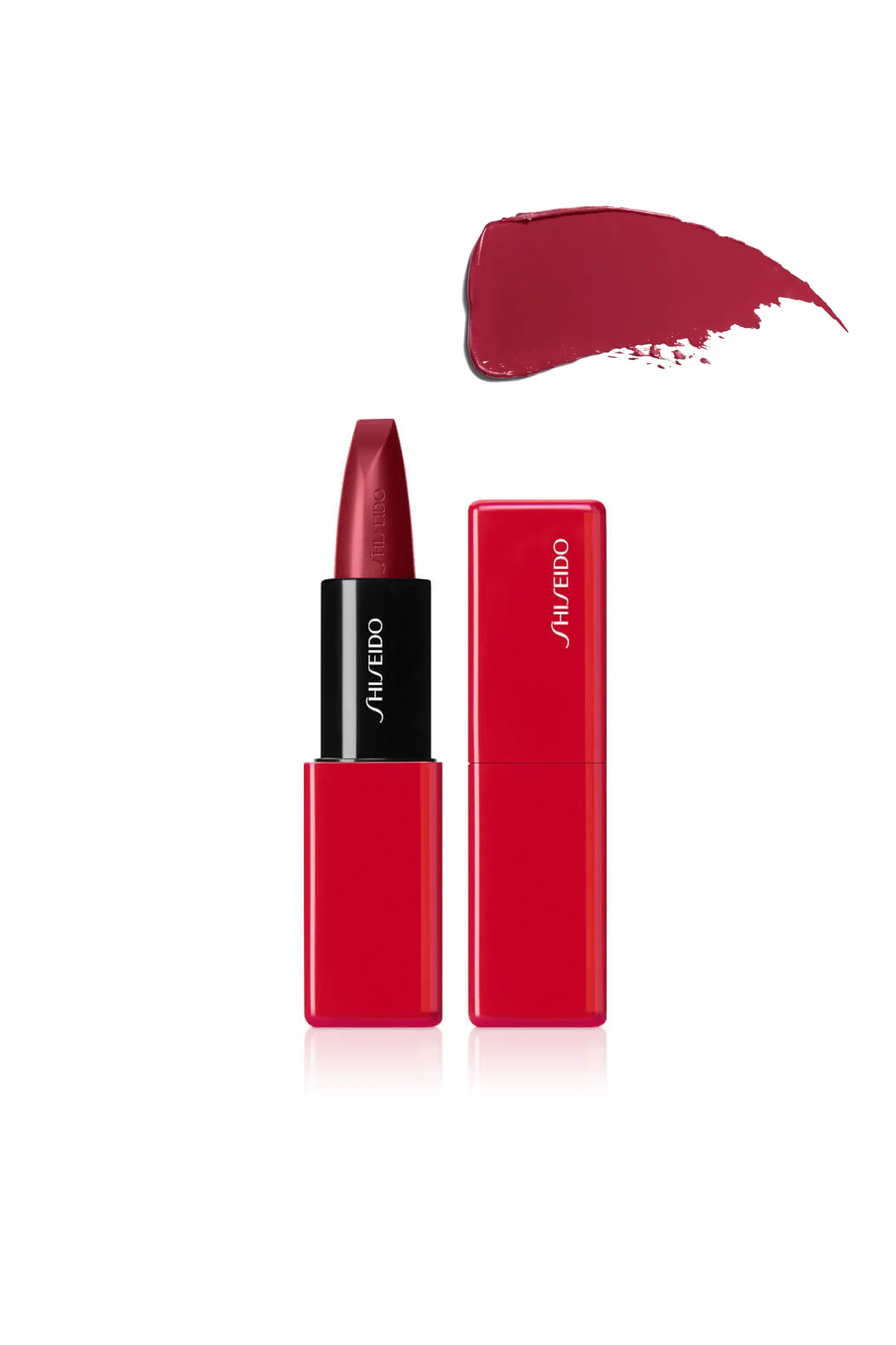 SHISEIDO TechnoSatin Gel Lipstick 411 Scarlet Cluster