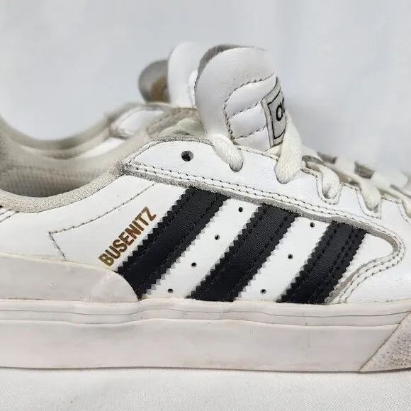 Size 5 - adidas Busenitz Vulc 2 White Black