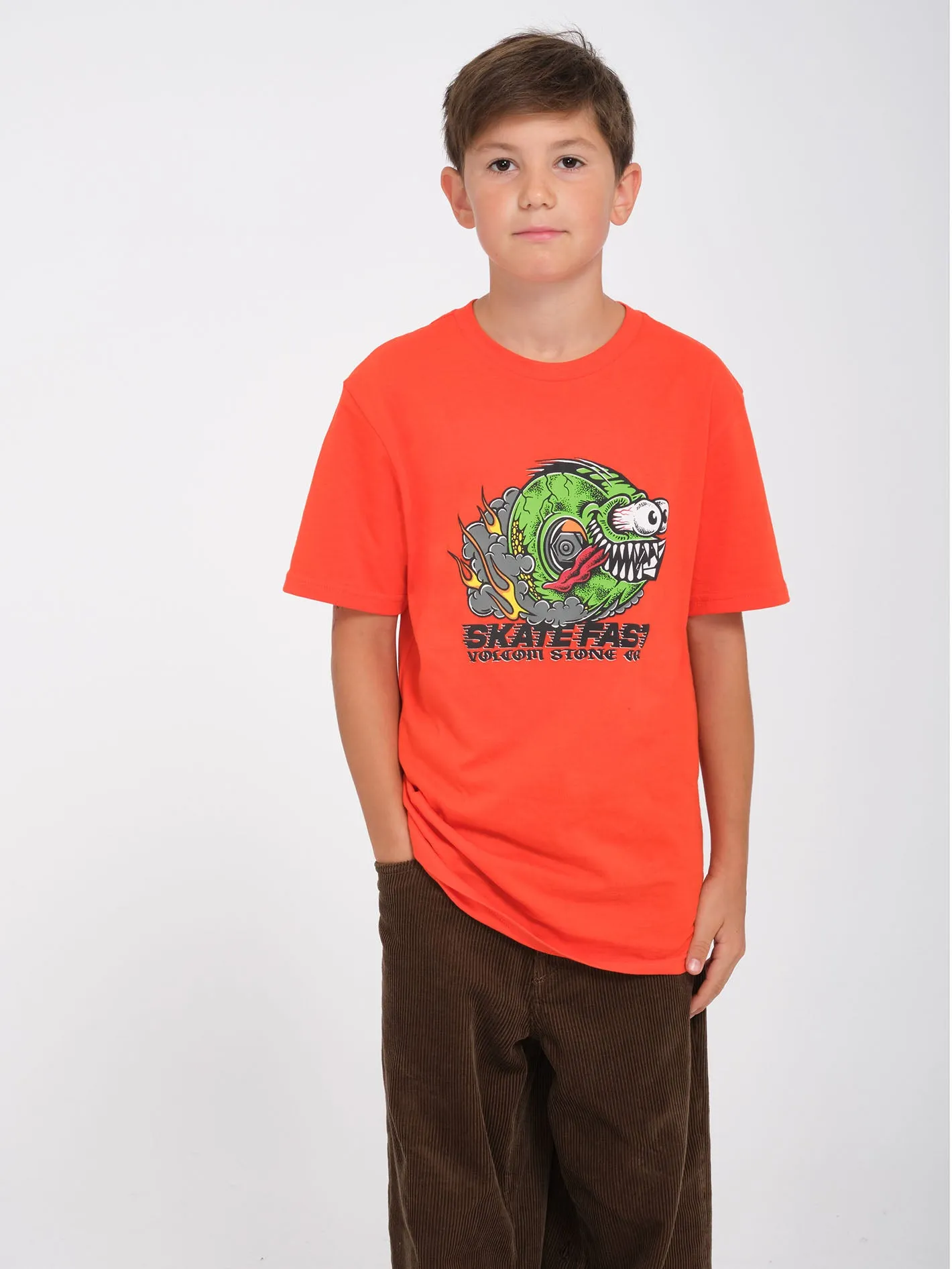 Skate Fast T-Shirt - Bright Red - (KIDS)