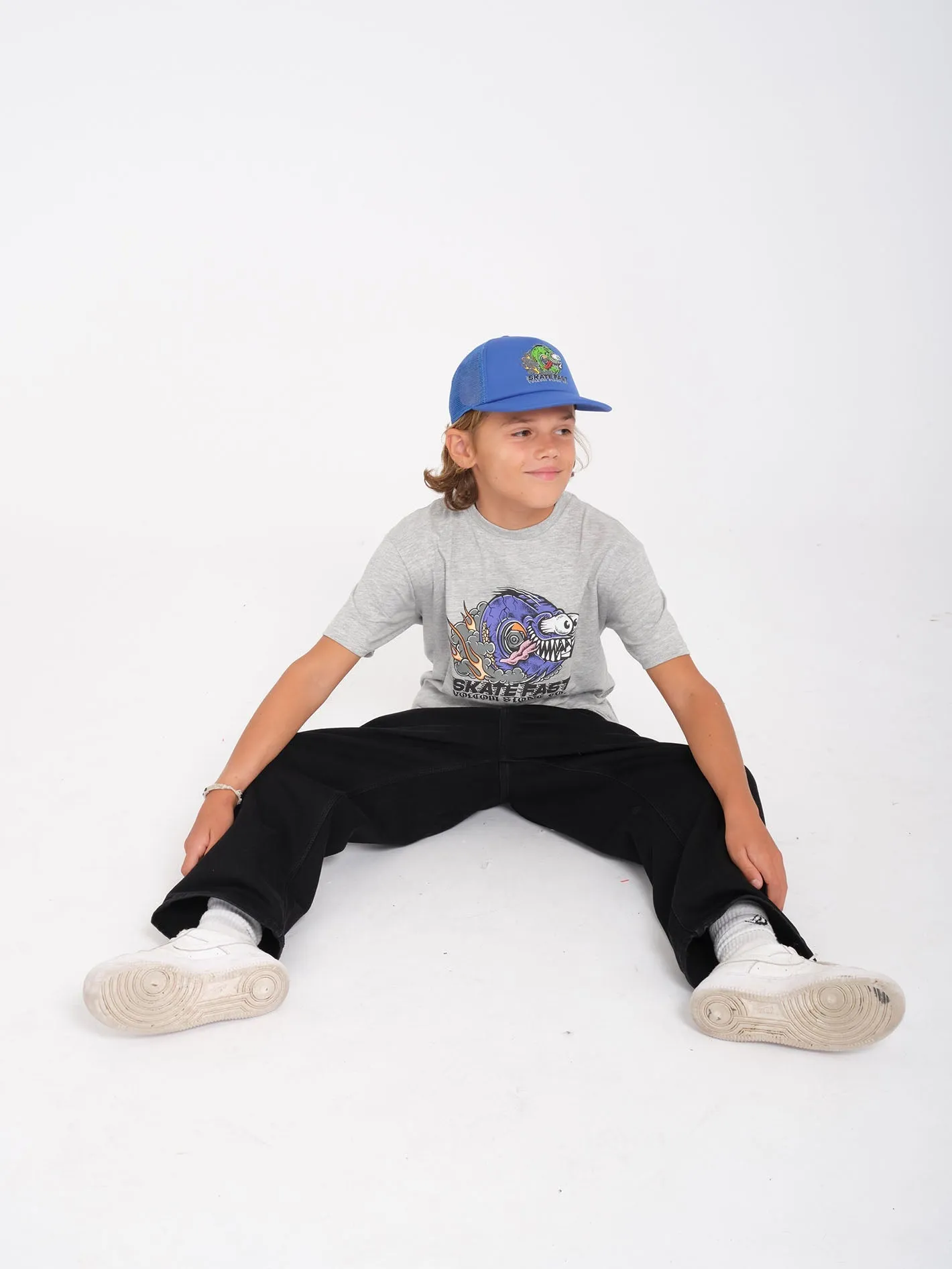Skate Fast T-Shirt - Heather Grey  - (KINDER)