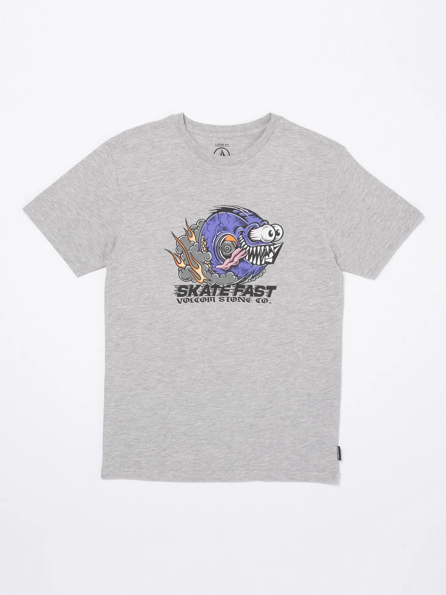 Skate Fast T-Shirt - Heather Grey  - (KINDER)