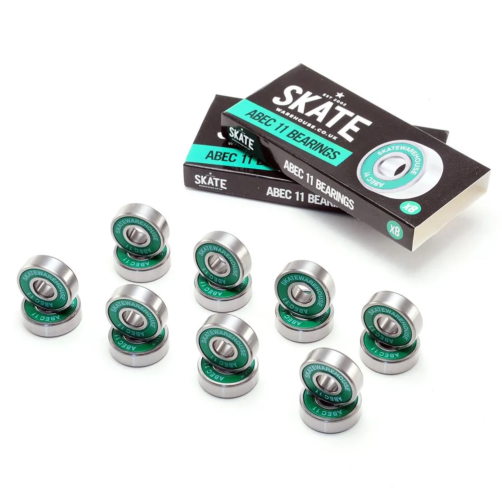Skatewarehouse ABEC 11 Quad Inline Roller Skate Bearings x16