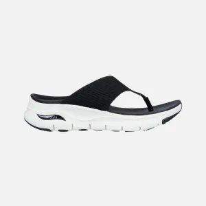 Skecher Ach-fit Easy Day Women Slipper -Black