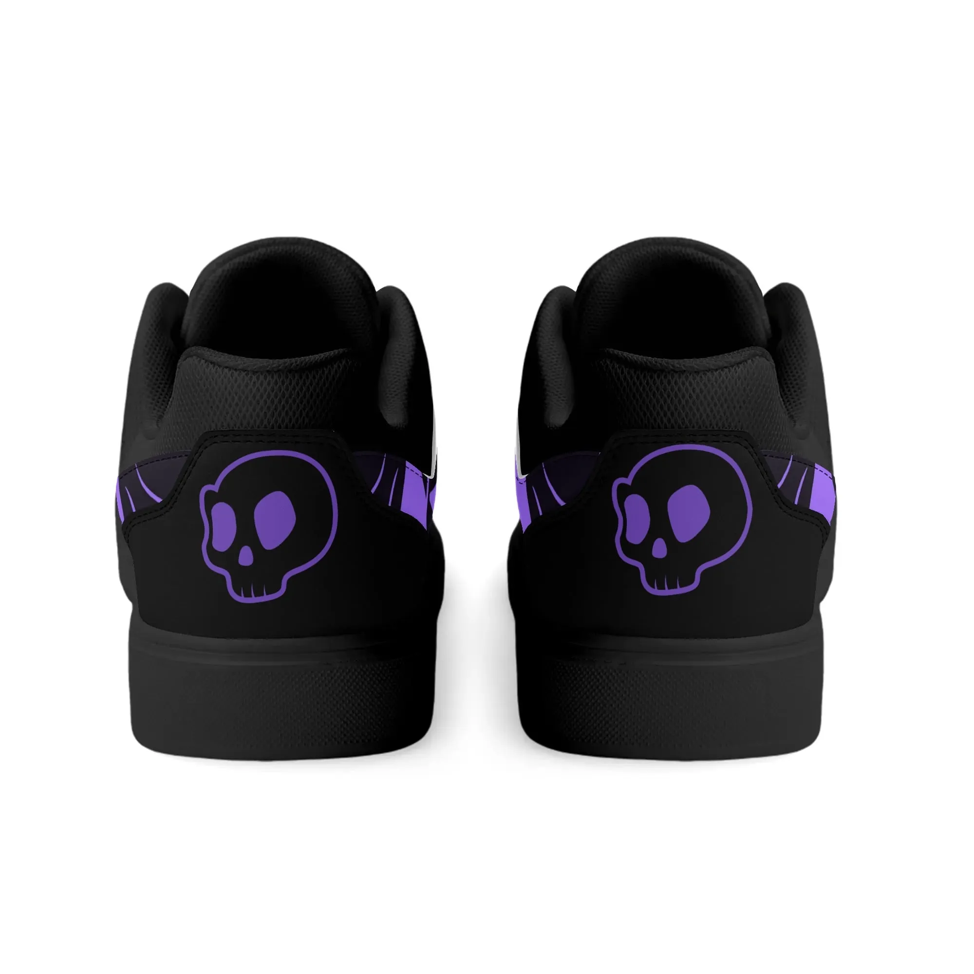Skullies(c) Unisex PU Leather Skull Pattern Skate Shoes