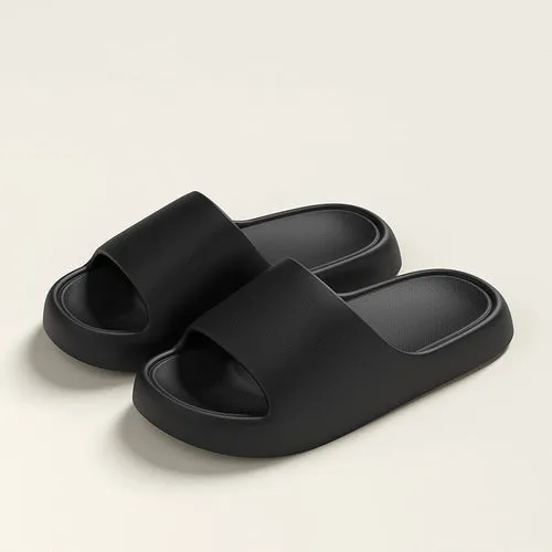 Solid Thick-Soled Non-Slip Slipper Shoes