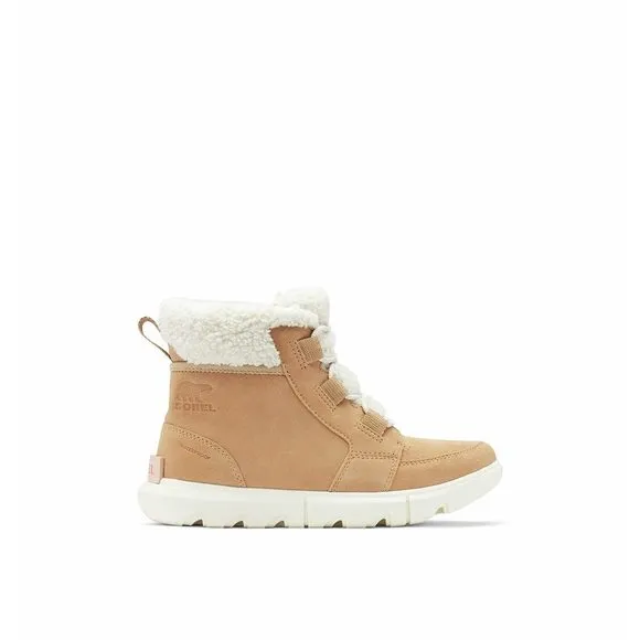 SOREL WOMEN'S EXPLORER II CARNIVAL COZY WATERPROOF BOOT - CANOE, SEA SALT - SIZE