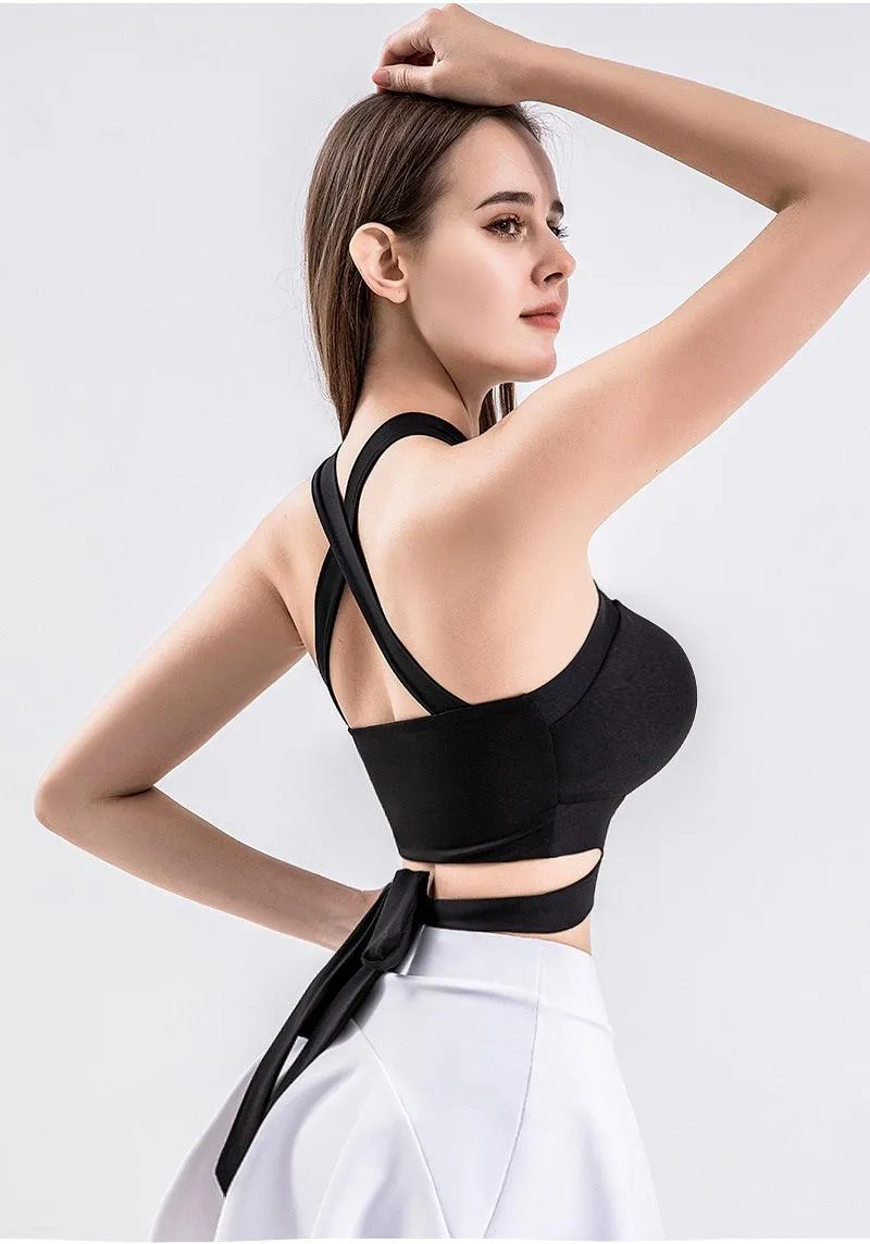 Sports Bra Sexy Fitness Underwear Camis Push Up Yoga Crop Top