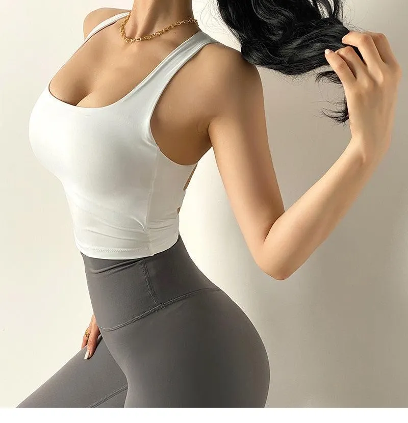 Sports Bra Sexy Fitness Underwear Camis Push Up Yoga Crop Top