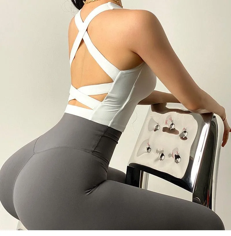 Sports Bra Sexy Fitness Underwear Camis Push Up Yoga Crop Top