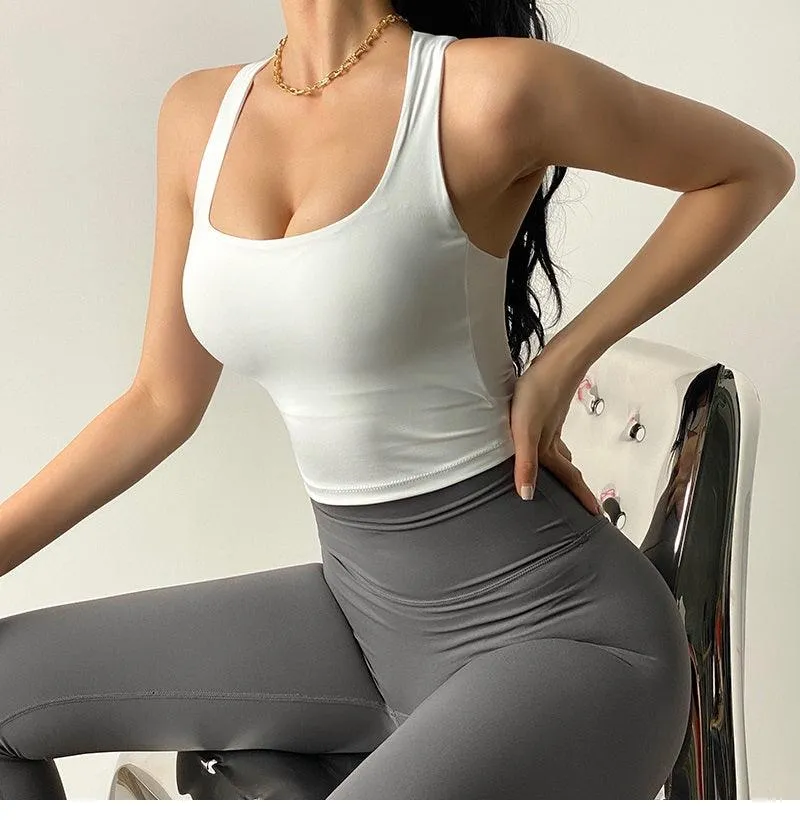 Sports Bra Sexy Fitness Underwear Camis Push Up Yoga Crop Top