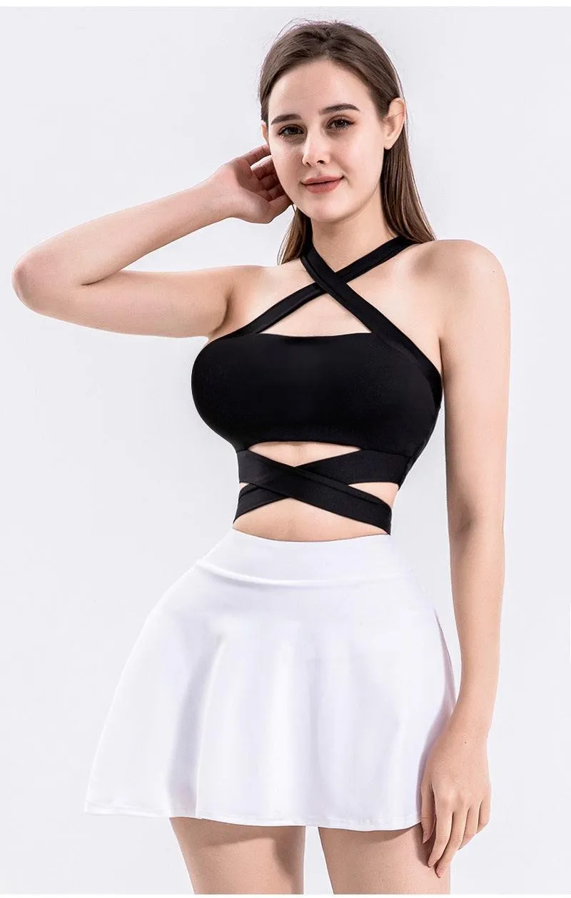 Sports Bra Sexy Fitness Underwear Camis Push Up Yoga Crop Top