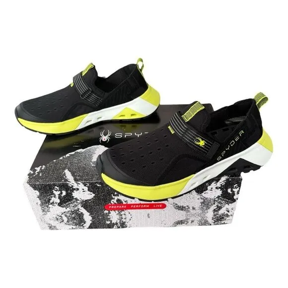 Spyder Rafter Water Shoes SP10295 Black Yellow Men’s Size 10 NIB