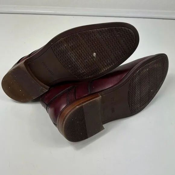 Steve Madden Chukka Boots Mens 10 Baker Leather Lace Up Shoes Mahogany Brown