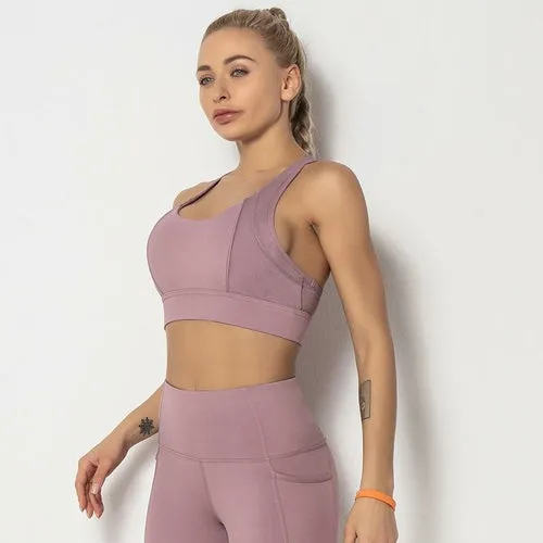 Stretch Breathable Yoga Sportswear Bra For Women