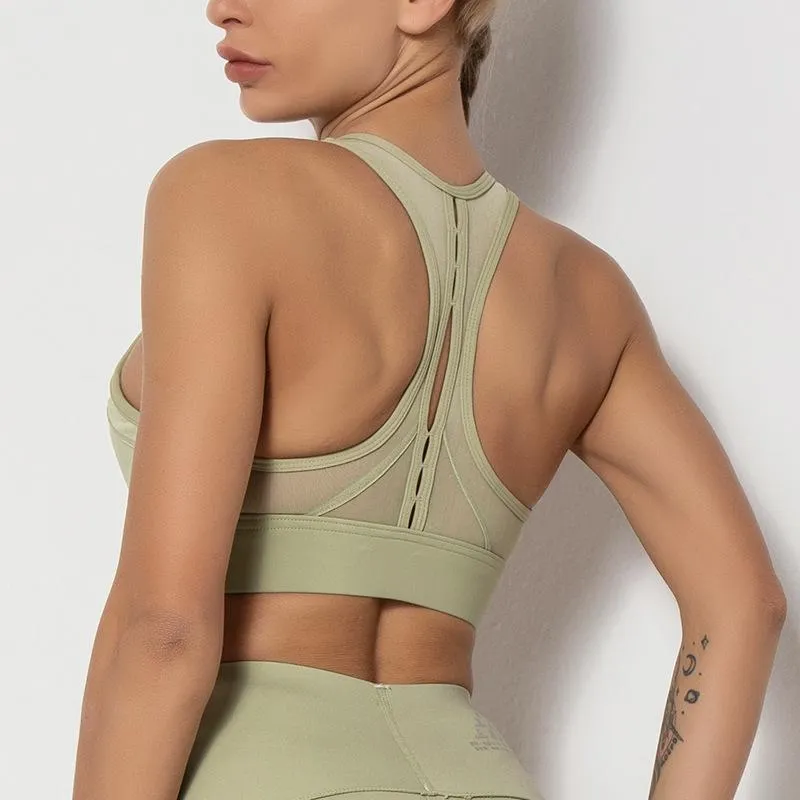 Stretch Breathable Yoga Sportswear Bra For Women