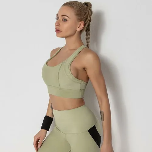 Stretch Breathable Yoga Sportswear Bra For Women