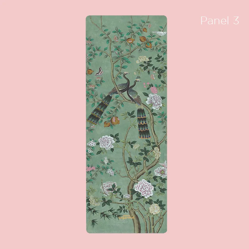 Sugarmat Chinoiserie Collection (Jade Panel 3) Yoga Mat, 3.0 mm