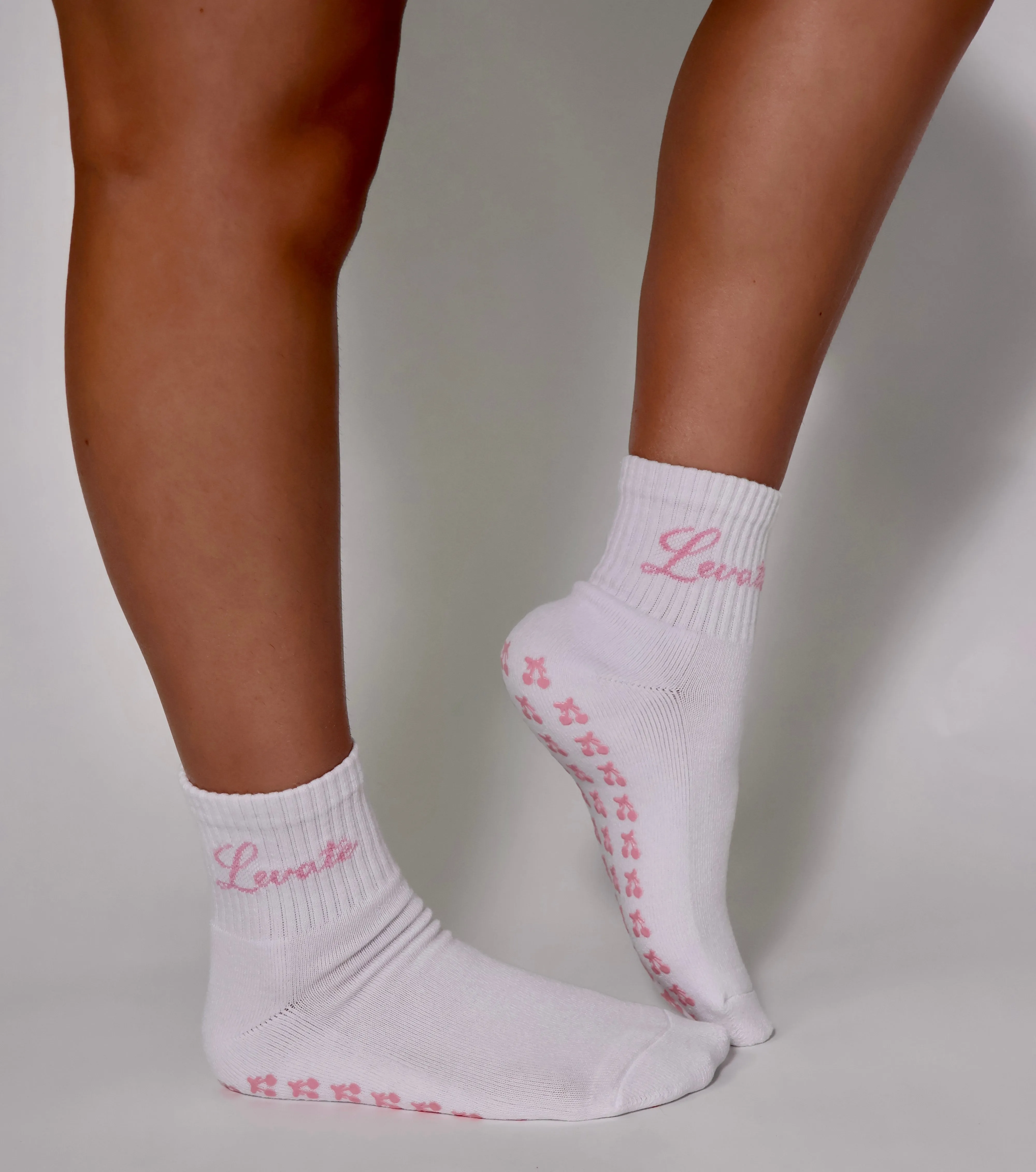 SWEET CHERRY PILATES SOCKS