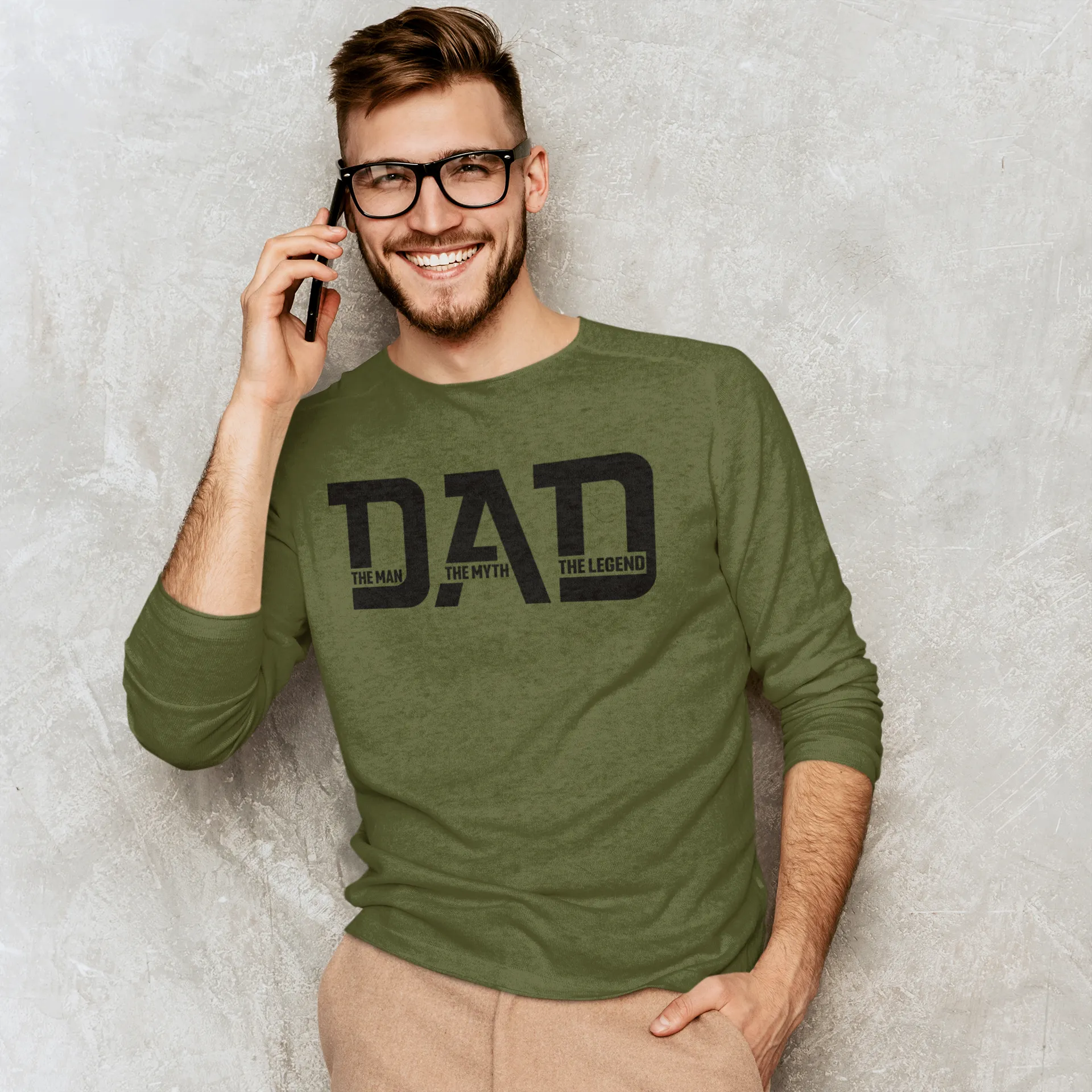 THE MAN THE MYTH LONG SLEEVE TEE