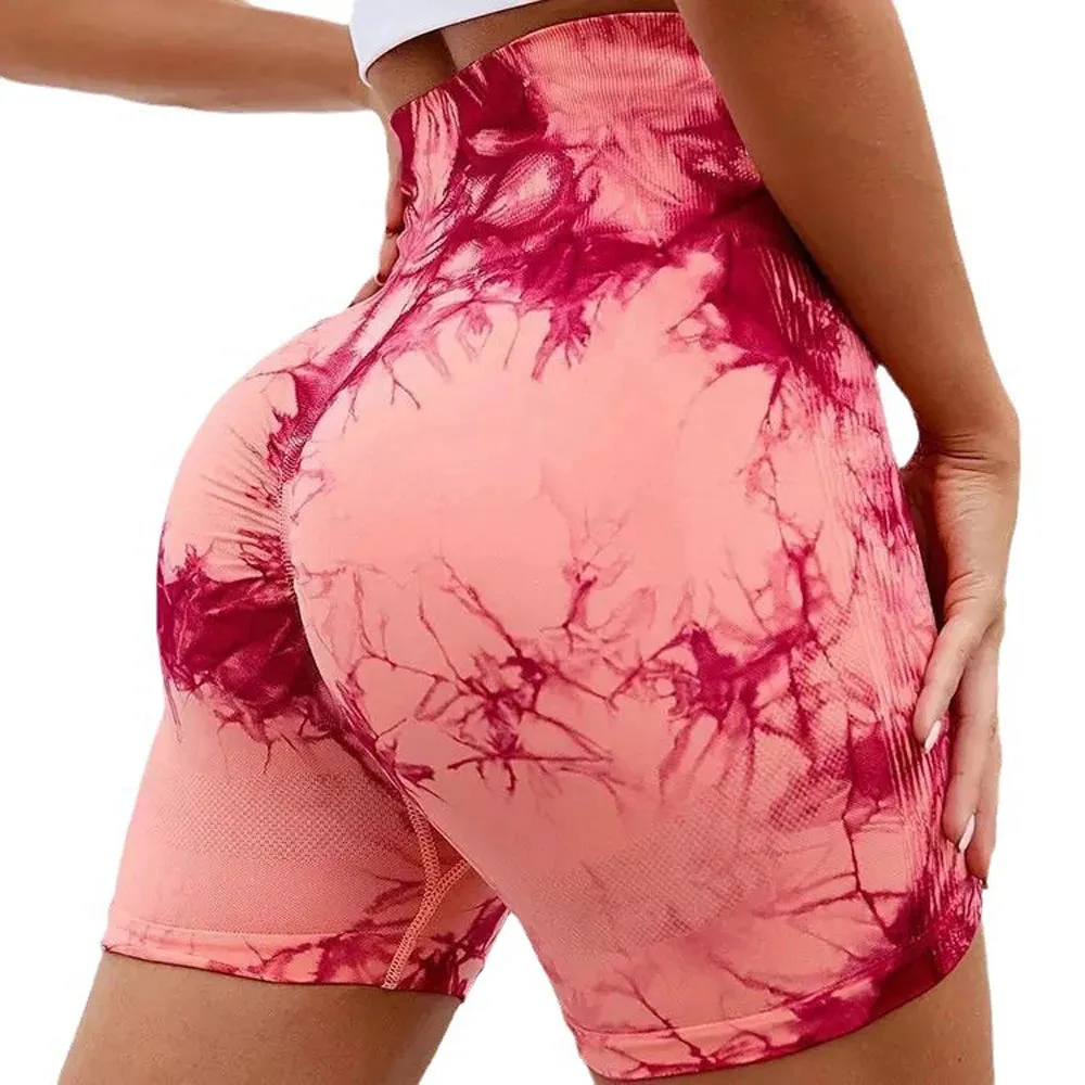 Tie Dye Marble Yoga Shorts