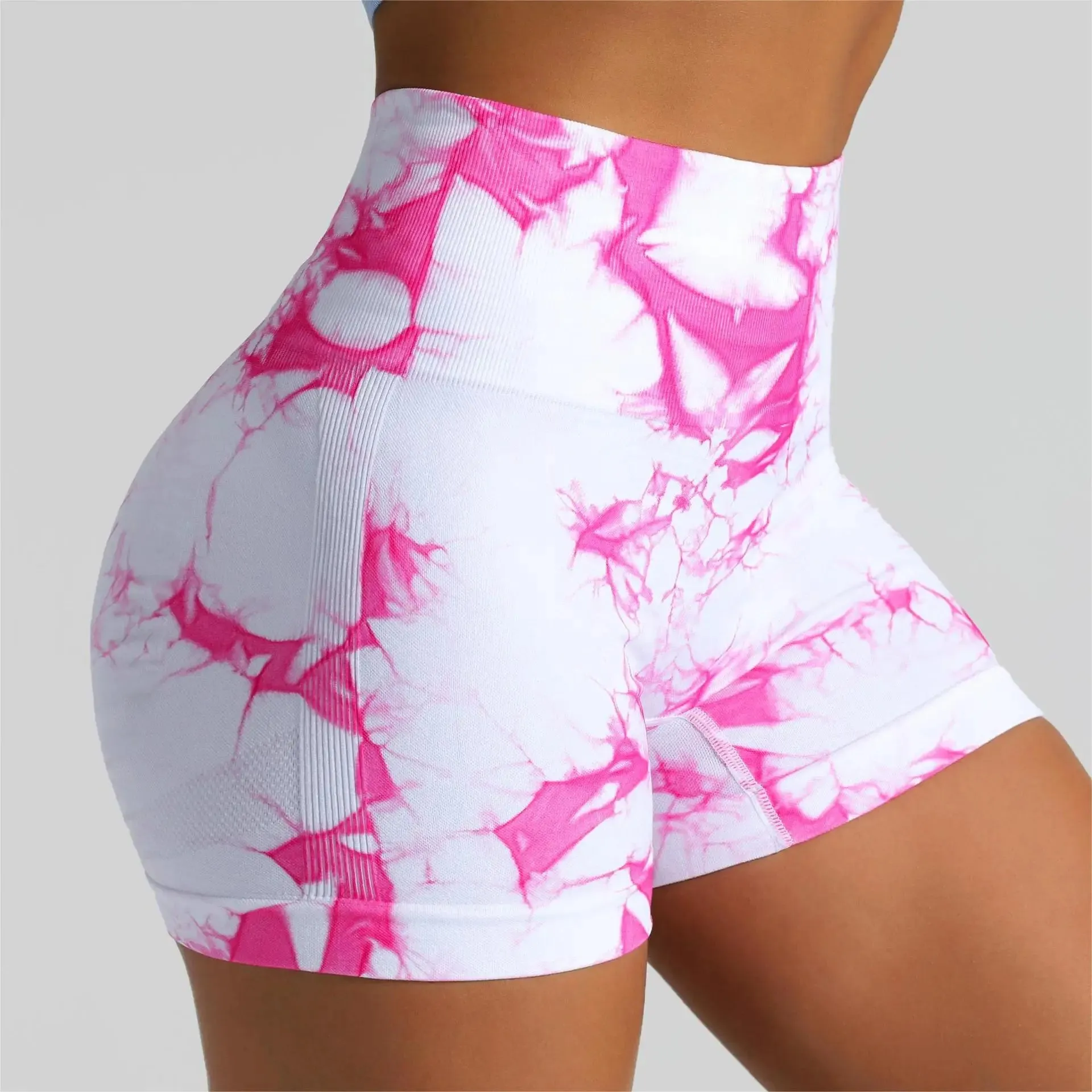 Tie Dye Marble Yoga Shorts